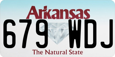 AR license plate 679WDJ