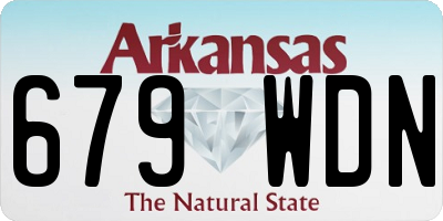 AR license plate 679WDN