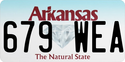 AR license plate 679WEA