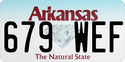 AR license plate 679WEF