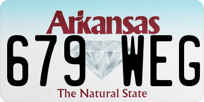 AR license plate 679WEG