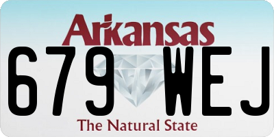 AR license plate 679WEJ