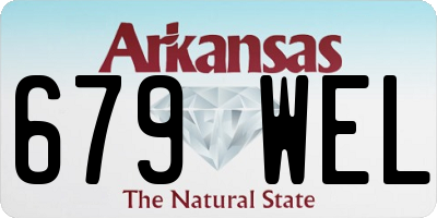 AR license plate 679WEL