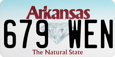 AR license plate 679WEN
