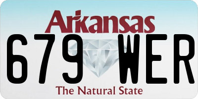 AR license plate 679WER