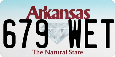 AR license plate 679WET