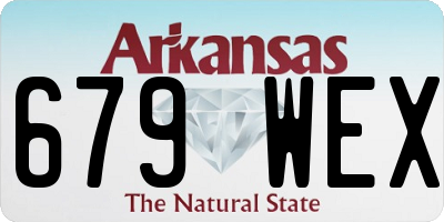 AR license plate 679WEX