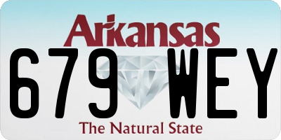 AR license plate 679WEY