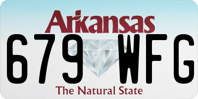 AR license plate 679WFG