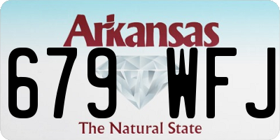 AR license plate 679WFJ