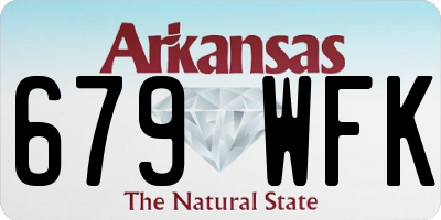 AR license plate 679WFK