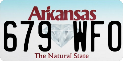 AR license plate 679WFO