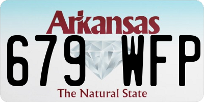 AR license plate 679WFP