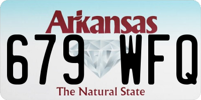AR license plate 679WFQ