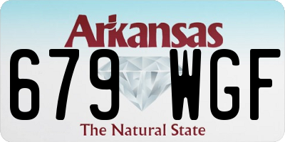 AR license plate 679WGF