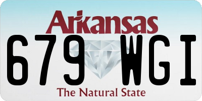 AR license plate 679WGI