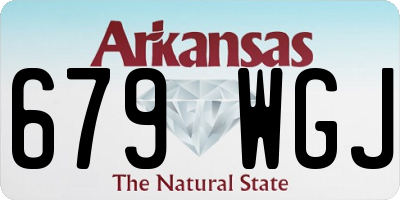 AR license plate 679WGJ