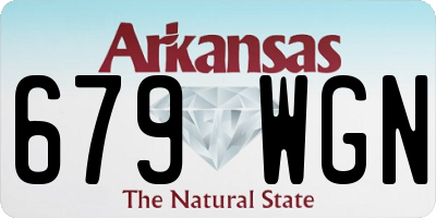 AR license plate 679WGN