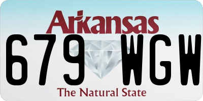 AR license plate 679WGW
