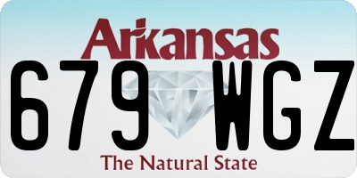 AR license plate 679WGZ