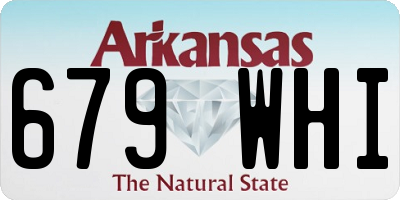 AR license plate 679WHI