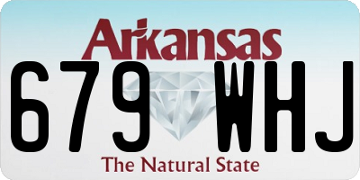 AR license plate 679WHJ