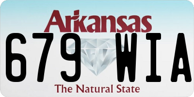 AR license plate 679WIA