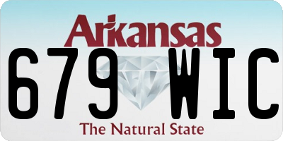 AR license plate 679WIC