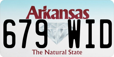 AR license plate 679WID
