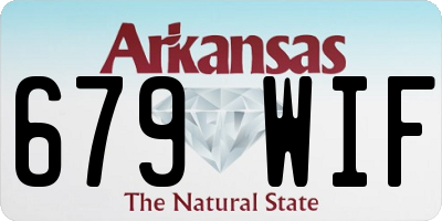 AR license plate 679WIF