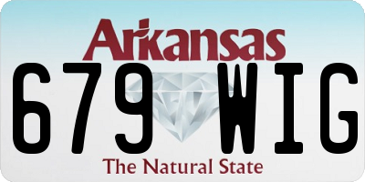 AR license plate 679WIG