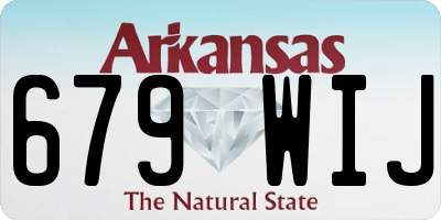 AR license plate 679WIJ