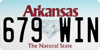AR license plate 679WIN