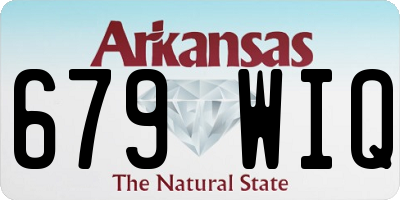 AR license plate 679WIQ