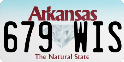AR license plate 679WIS