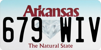 AR license plate 679WIV