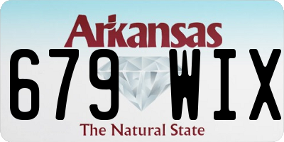 AR license plate 679WIX