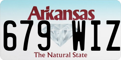 AR license plate 679WIZ