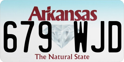 AR license plate 679WJD