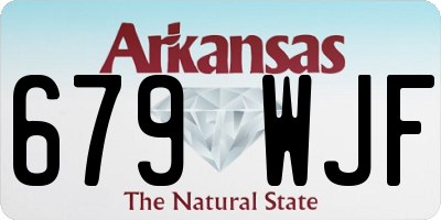 AR license plate 679WJF