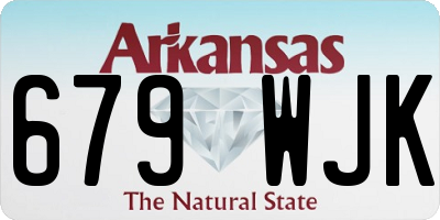AR license plate 679WJK