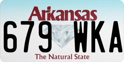 AR license plate 679WKA