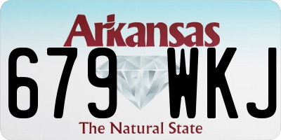AR license plate 679WKJ