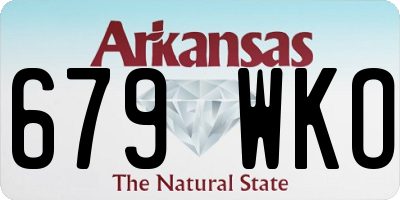 AR license plate 679WKO