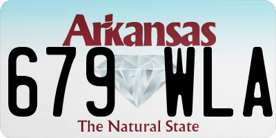 AR license plate 679WLA
