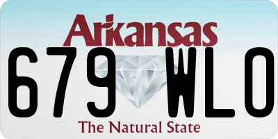 AR license plate 679WLO
