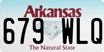 AR license plate 679WLQ