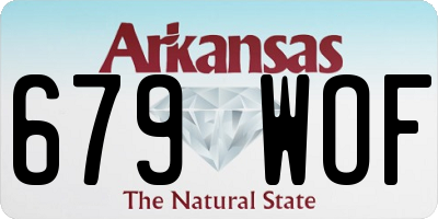 AR license plate 679WOF