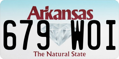 AR license plate 679WOI
