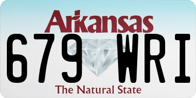 AR license plate 679WRI